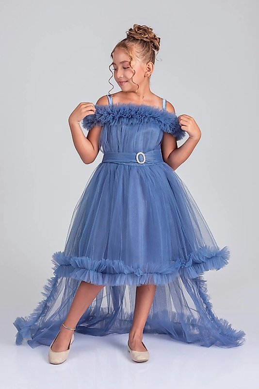 Kuyruklu Tüllü Tarz İndigo Çocuk Abiye GarsonBoy