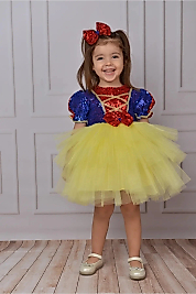 Pamuk Prenses Kostümü Parti Doğumgünü Konsept Midi Boy Katkat