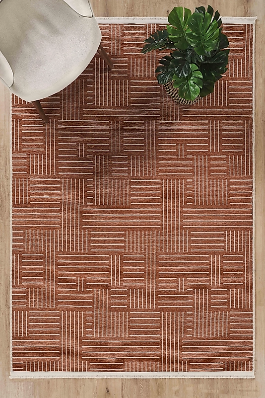 MODERN ŞÖNİL KİLİM  KREMİT NEW DESEN