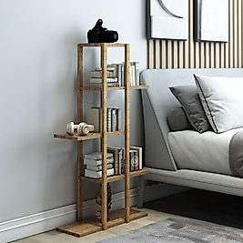 Lotus 5 Katlı Dekoratif Raf / Çok Amaçlı Kullanım (Atlantik Çam)