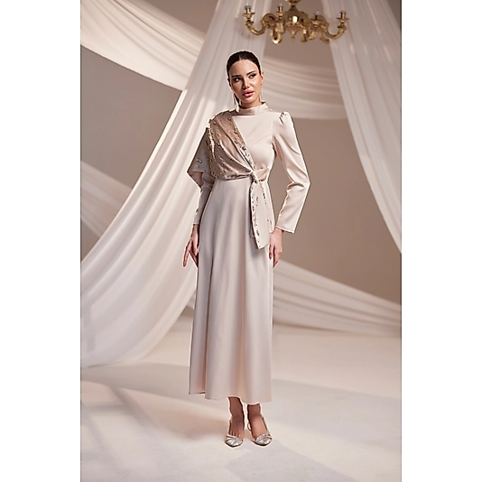 Burak Baran Dilara Abiye Krem