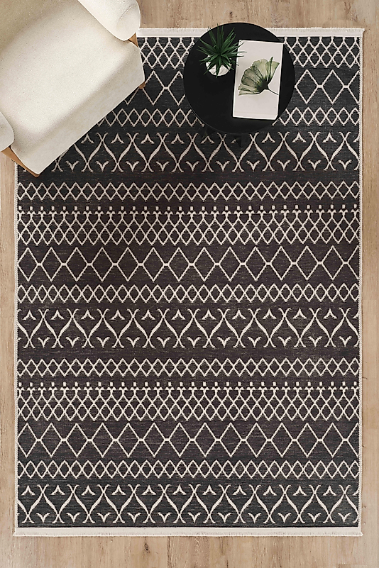 MODERN ŞÖNİL KİLİM  ANTRASİT İSKANDİNAV