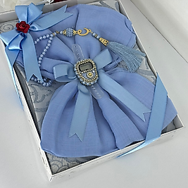 hediyelik seccade seti çeyizlik haç umre mevlid hediyesi