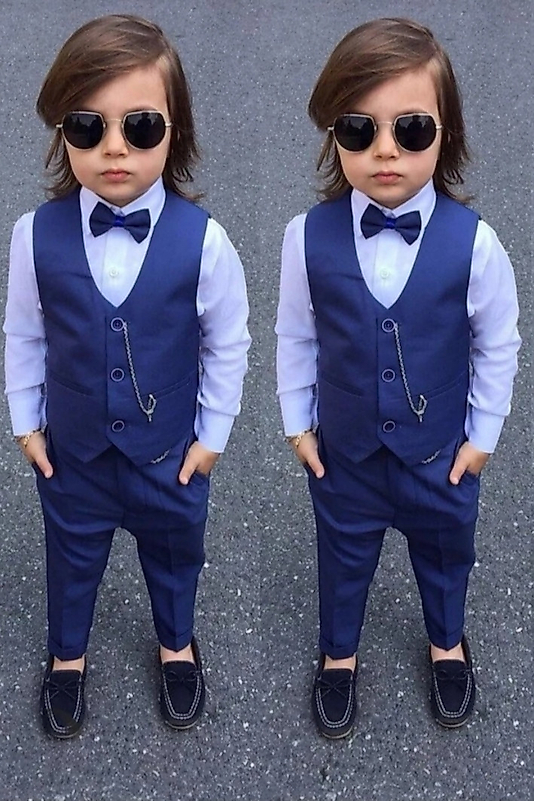 Çocuk Smokin Mavi