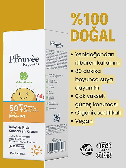 Bebek & Çocuk Güneş Kremi 50+ SPF- 100 ml