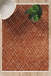 MODERN ŞÖNİL KİLİM  KREMİT ÇİZGİLİ