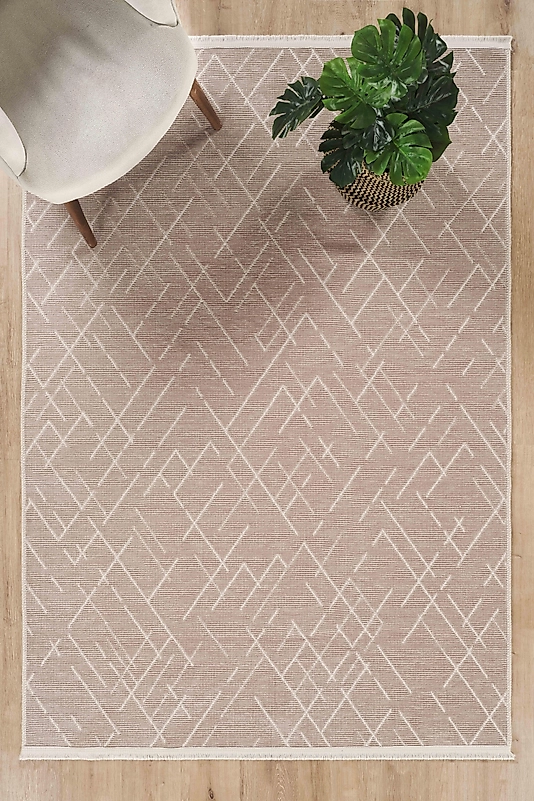 MODERN ŞÖNİL KİLİM  VİZON ÇİZGİLİ