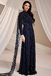 Burak Baran Azize Abiye Lacivert