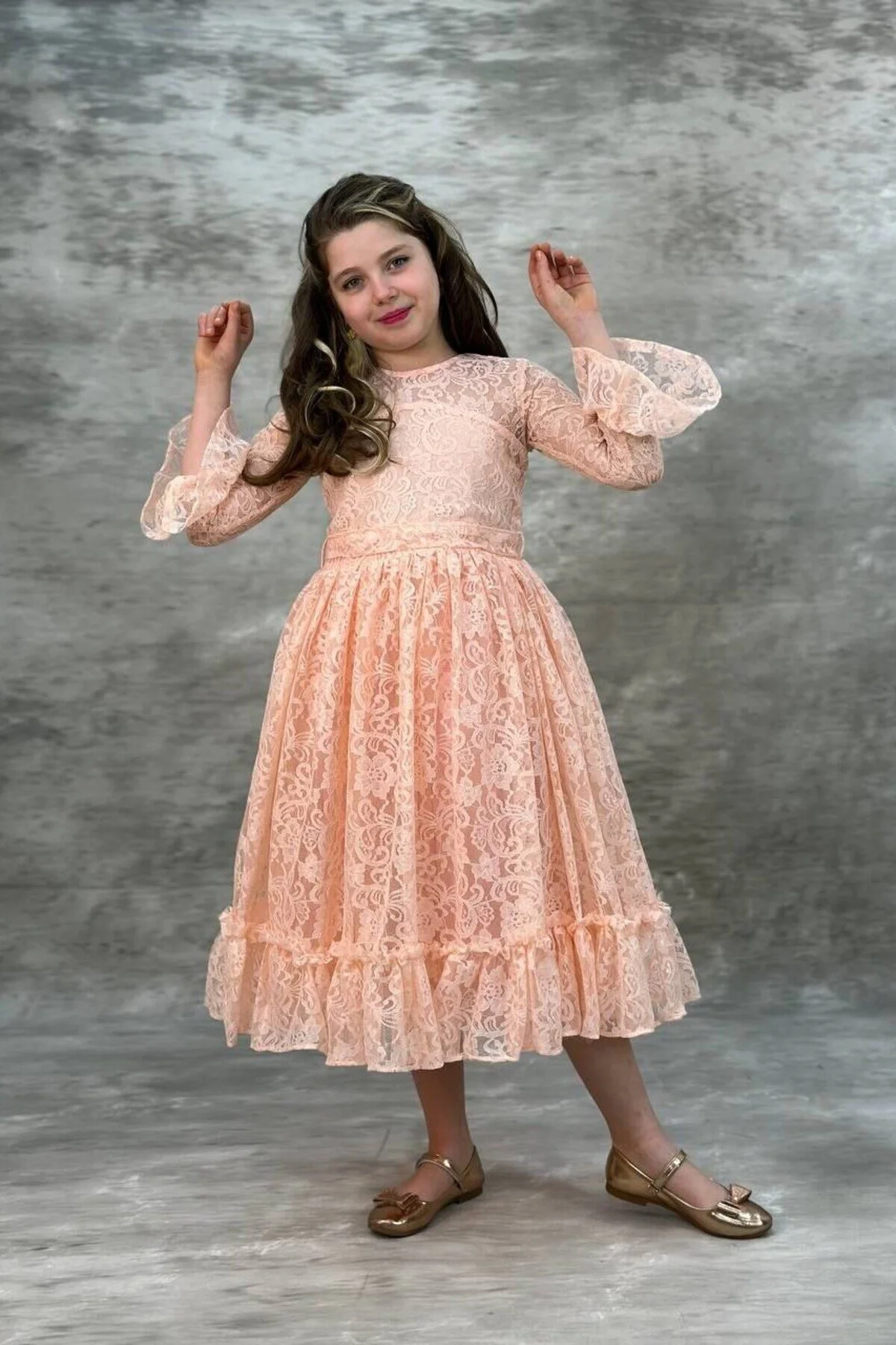 Dantelli Çocuk Abiye