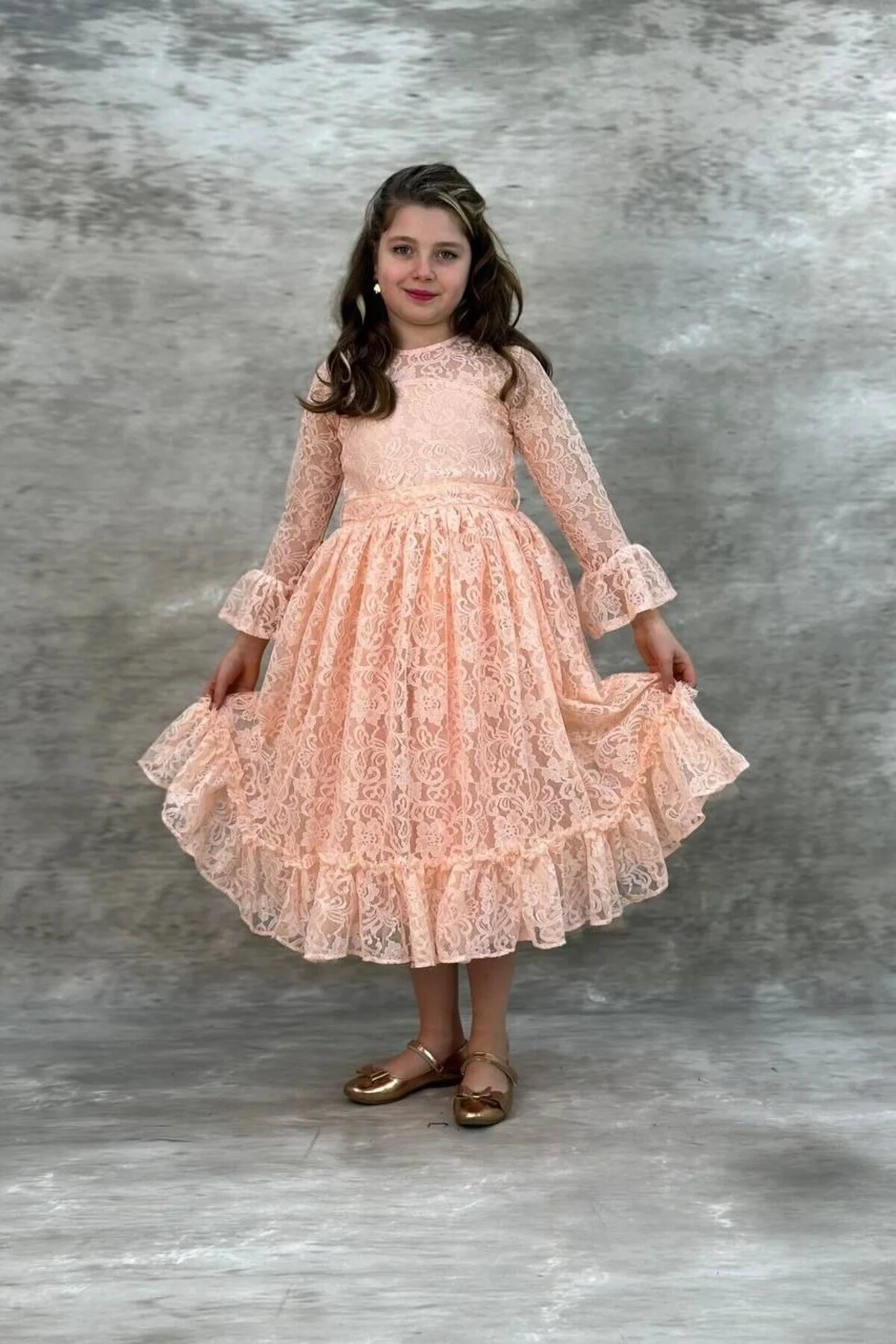 Dantelli Çocuk Abiye