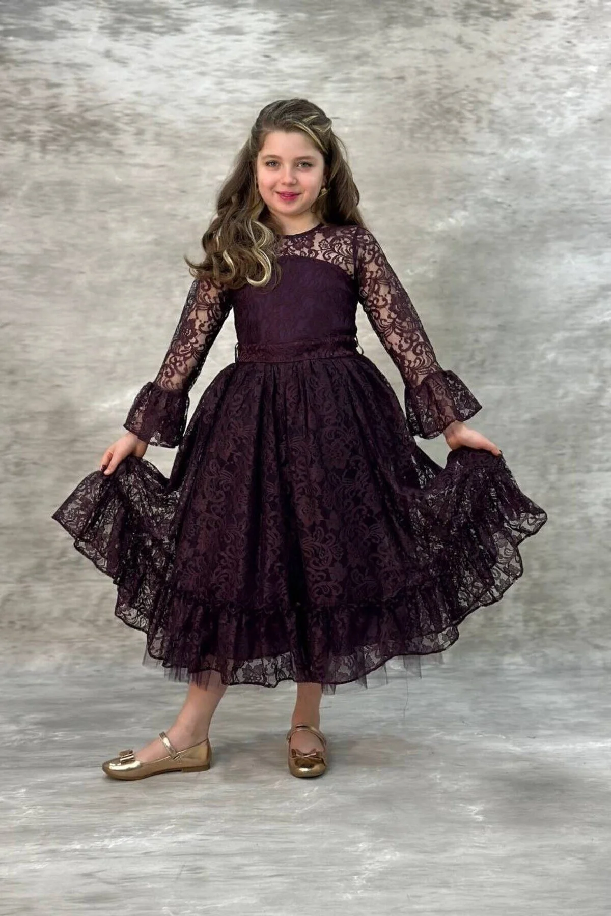 Dantelli Çocuk Abiye