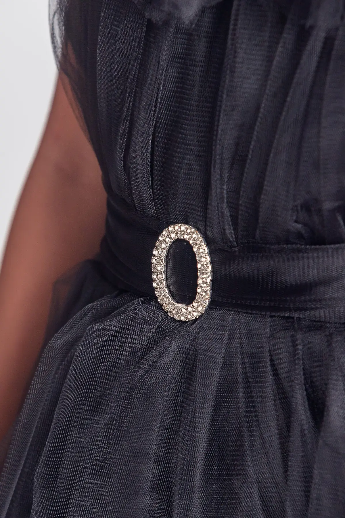 Kuyruklu Tüllü Tarz Siyah Çocuk Abiye GarsonBoy