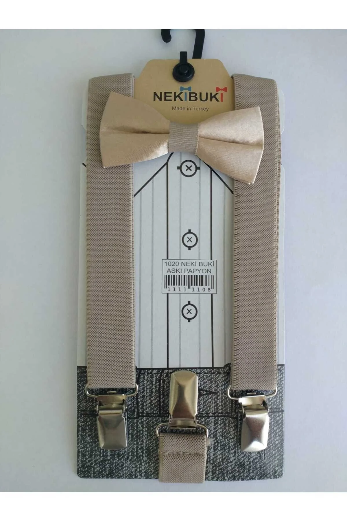 Çocuk Pudra Papyon Pantalon Askı Seti