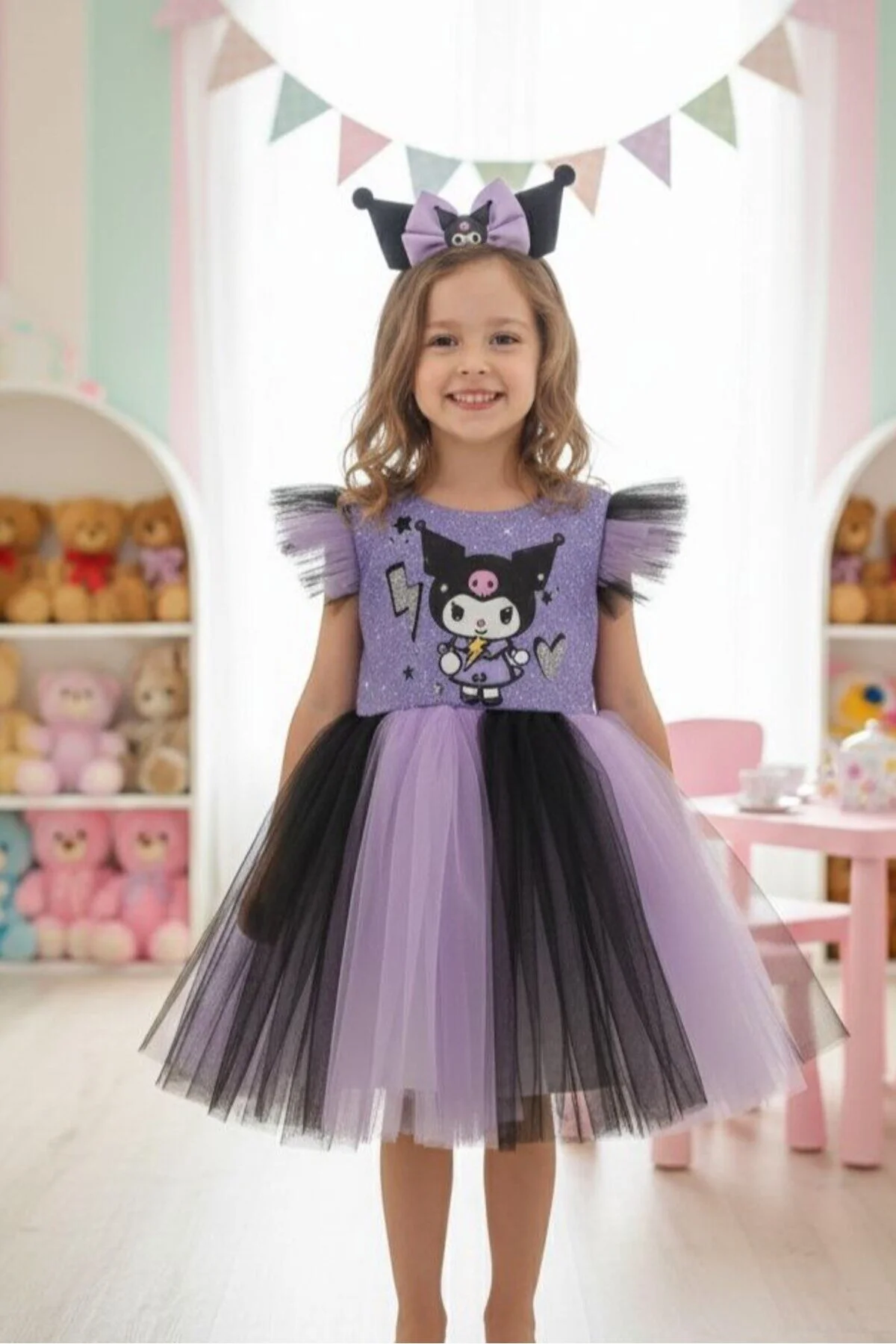 Doğum Günü Parti Elbiseleri Karakter Desenli Ekonomik