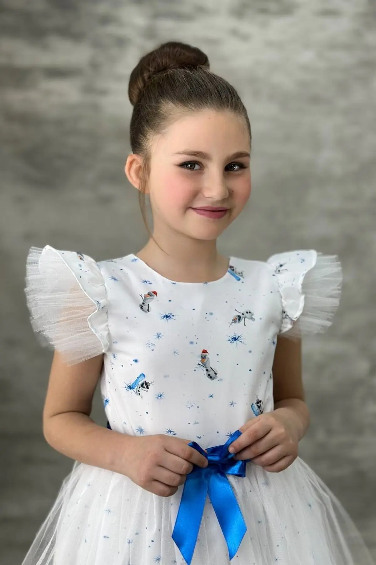 Beyaz Elsa Elbise Doğumgünü Parti Elbisesi