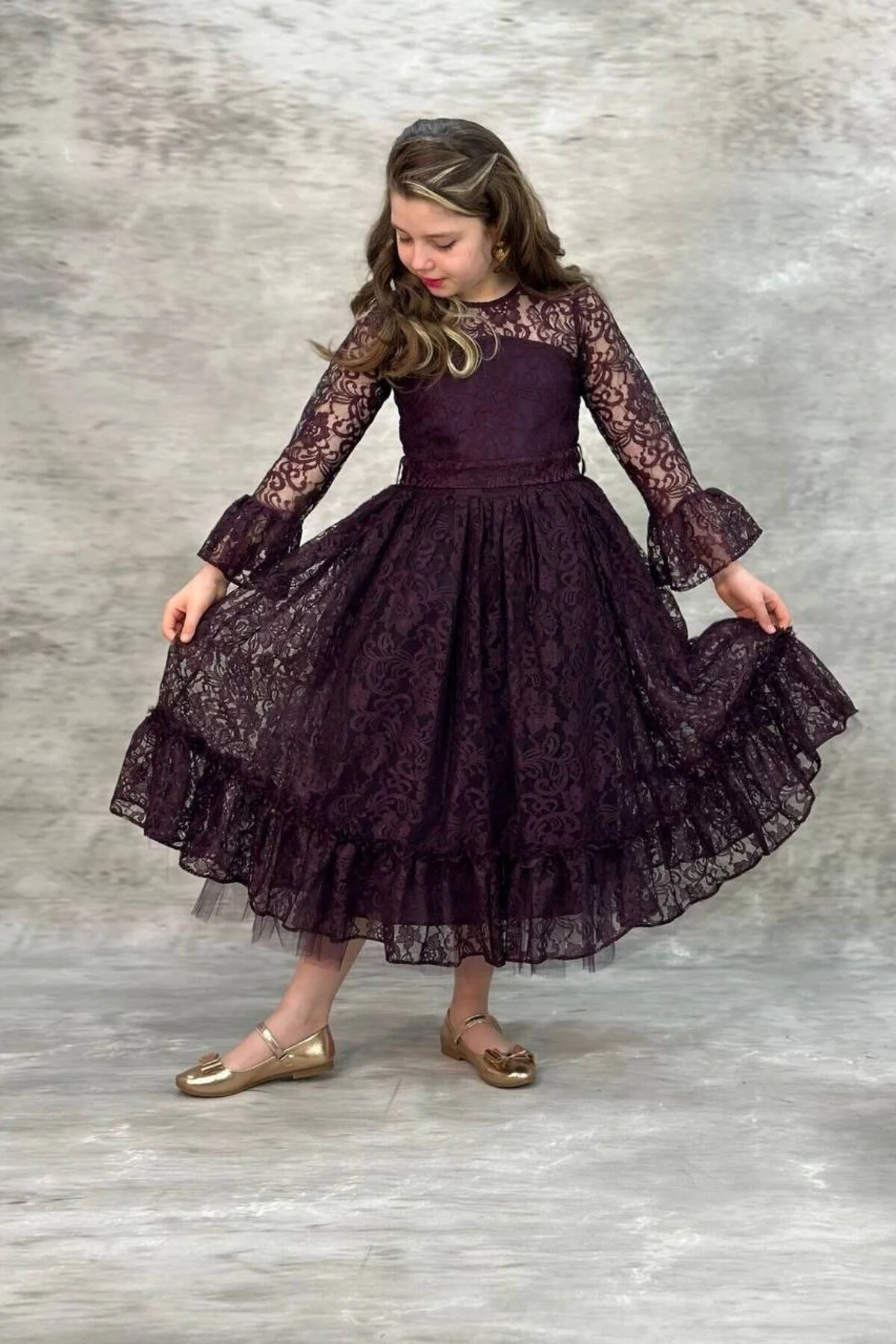 Dantelli Çocuk Abiye