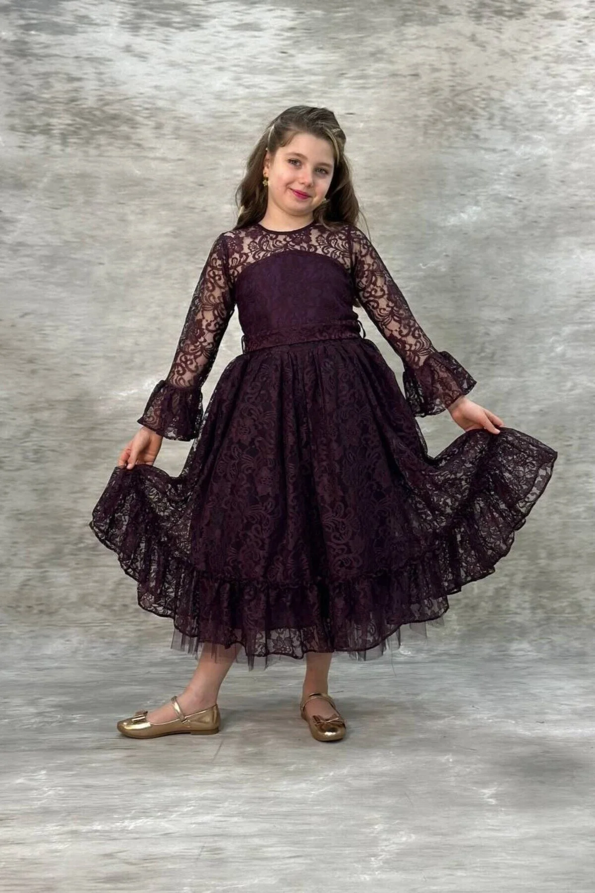 Dantelli Çocuk Abiye